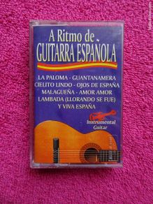 Casetes antiguos: A Ritmo de Guitarra Española Antonio de Lucena 1995 casete open records